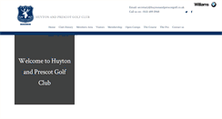 Desktop Screenshot of huytonandprescotgolf.co.uk