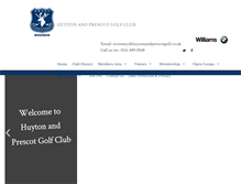 Tablet Screenshot of huytonandprescotgolf.co.uk